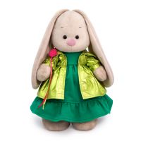 BUDI BASA StM-361 Мягкая игрушка Зайка Ми в блестящем плаще, 32 см