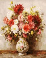 Раскраски по номерам Георгины, 50*40 см