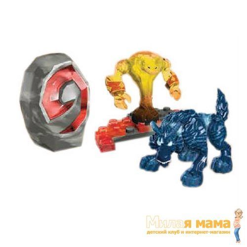 Mega Bloks 91036 Герои WoW 3 фигурки в каменном сердце (красный)