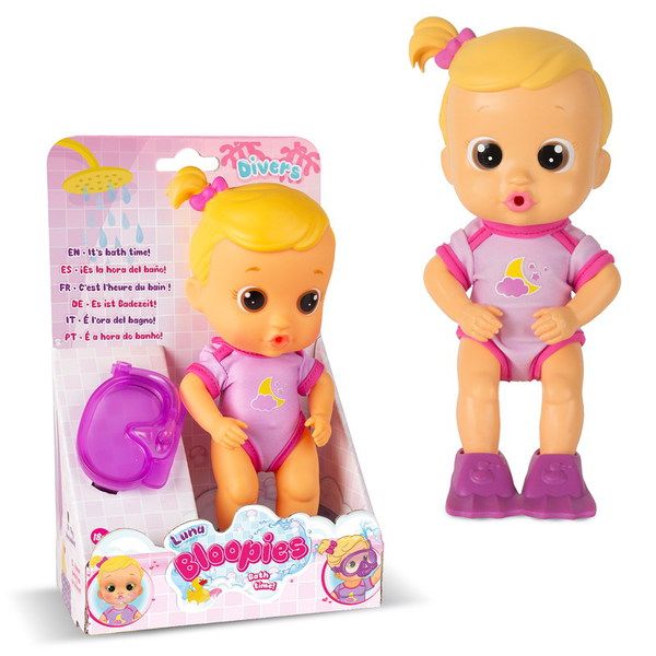 IMC Toys 90774 Bloopies Кукла для купания Луна, в открытой коробке
