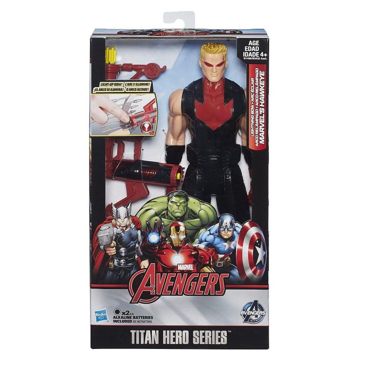 Hasbro B1498 Avengers Титаны: Фигурки Мстителей с подсветкой Соколиный Глаз, 30 см