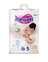 Manuoki JPM009 Подгузники Мануоки Бриллиантовая серия S, 3-6 кг, 68 шт.