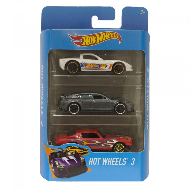 Подарочный набор машинок Hot Wheels (белая, серая, красная) PK5904_White_Grey_Red/astPK5904