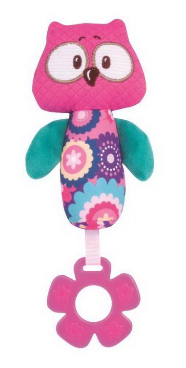 Canpol Babies 250989034 Игрушка-пищалкa Canpol Babies Forest Friends Сова розовая