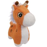 ABtoys M4976 Мягкая игрушка Глазастики Жирафик коричневый, 20 см