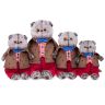 BUDI BASA Ks25-111 Мягкая игрушка Кот Басик в костюме с бантом, 25 см
