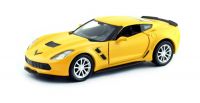 Uni-Fortune 554039M(C) Машина металлическая RMZ City 1:32 Chevrolet Corvette Grand Sport, желтый матовый цвет, двери открываются