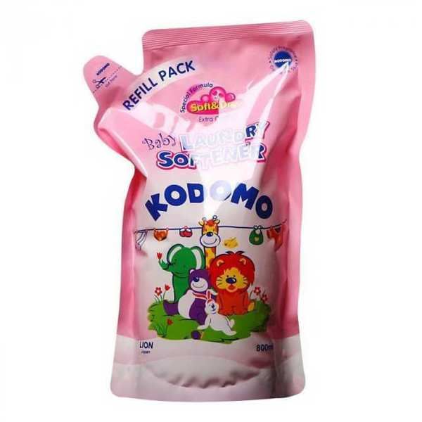Lion Kodomo 000546 LION KODOMO Кондиционер для белья для детского белья, в мягкой упаковке с крышкой, 800 мл, Тайланд