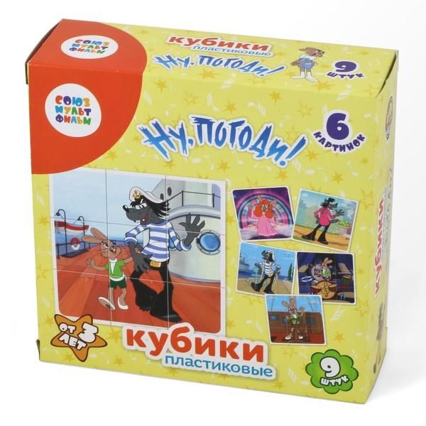 Десятое королевство 03517ДК Кубики Союзмультфильм 9шт "Ну,погоди!" (без обклейки)