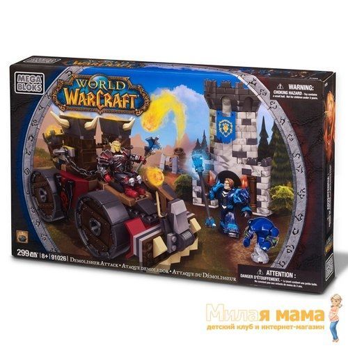 Mega Bloks 91026 Набор конструктора WoW "Осада", 299 деталей