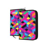 ErichKrause 49385ЕК Пенал-книжка пластиковый без наполнения ErichKrause 135x205x30мм Disco Style