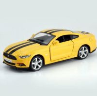 RMZ City 554029 Машина металлическая Ford 2015 Mustang, 1:32, желтая