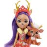 Mattel GYN58 Энчантималс Игровой набор Королевские друзья, 5 кукол с питомцами, 15 см