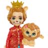 Mattel GYN58 Энчантималс Игровой набор Королевские друзья, 5 кукол с питомцами, 15 см