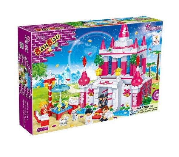 Banbao 6101 Конструктор Замок с аксессуарами, 552 детали, 6 фигурок