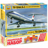 Звезда 7007П Пассажирский авиалайнер Ту-134А/Б-3 1:144