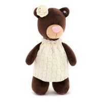Orange Toys M5057/25 Мягкая игрушка Медведица Milk в кружевном платье, 25 см