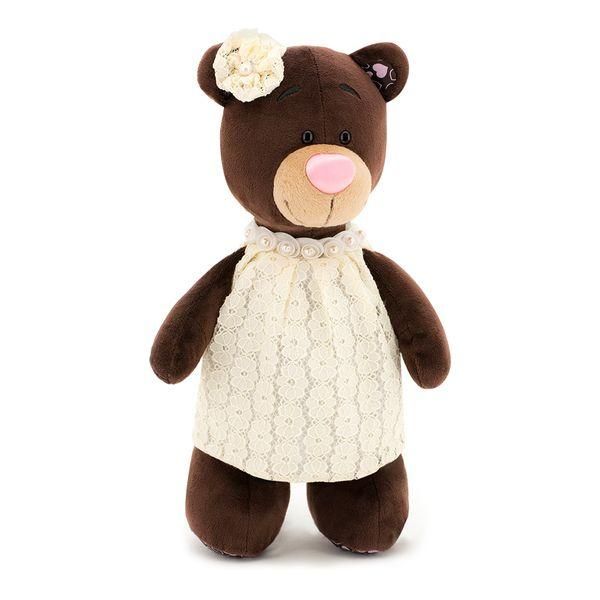 Orange Toys M5057/25 Мягкая игрушка Медведица Milk в кружевном платье, 25 см