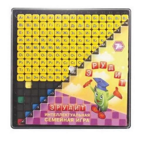 БИПЛАНТ 10013 Настольная игра БИПЛАНТ "Эрудит", желтые фишки
