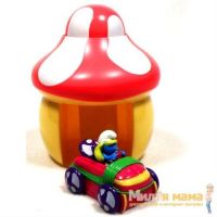 Mondo Motors 66061 Смурфики Пусковая установка + машинка, Смурфетта