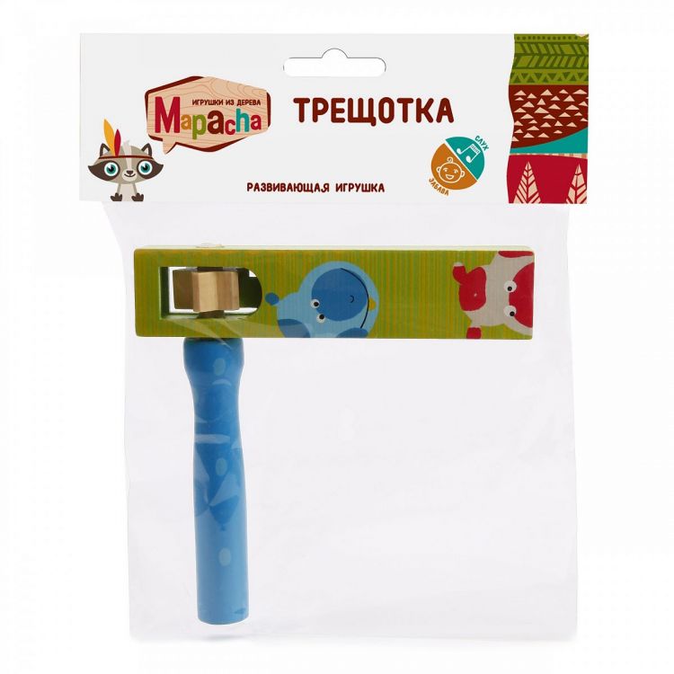 Mapacha 76433 Трещотка круговая, зелено-синяя