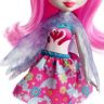 Mattel FRH38 Энчантималс Кукла Saffi Swan с любимой зверушкой, 15 см