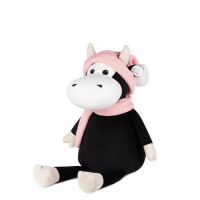 Maxitoys Luxury MT-MRT022023-23 Мягкая игрушка Maxitoys Luxury Коровка Маша в Шарфе и Шапке, 23см,