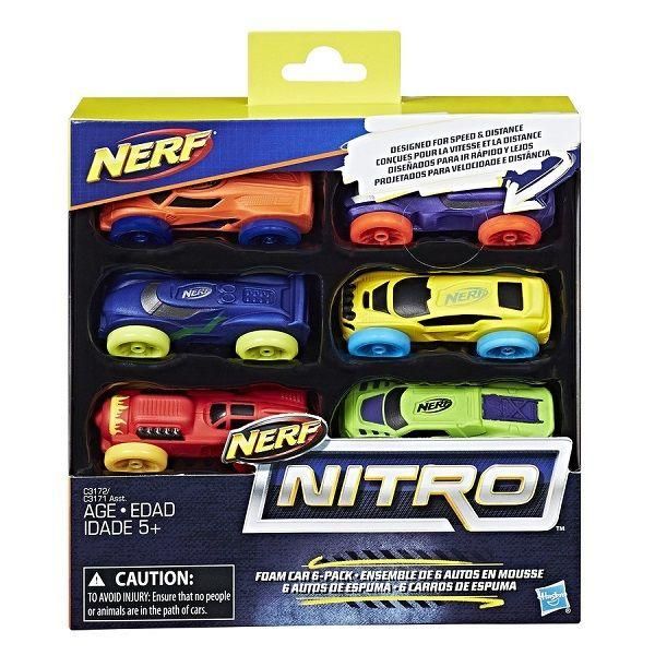 Hasbro C3172 Nerf Nitro Набор машинок, 6 штук