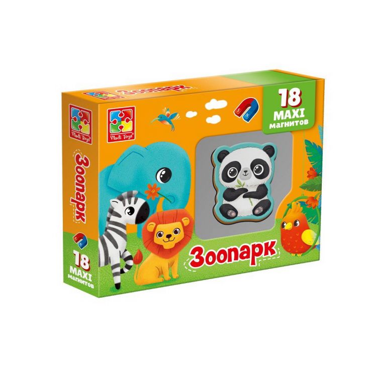 Vladi Toys VT3106-19 Развивающая игра Vladi Toys Набор магнитов Зоопарк