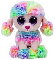TY 37223 Beanie Boo's Мягкая игрушка Щенок Пудель Rainbow, 15 см