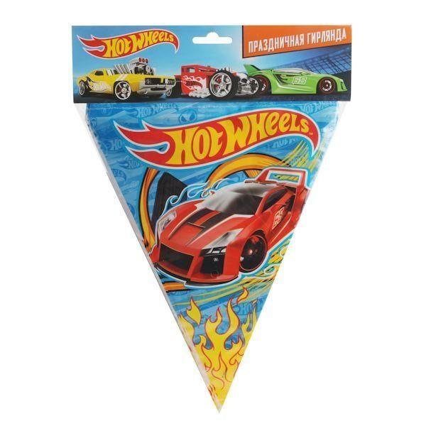 Гирлянда из флажков "Hot Wheels", 300 см