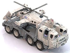Нордпласт 286 Военный тягач "Арктика" с вертолетом