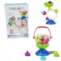 LALABOOM BL510 Игрушка развивающая Lalaboom Ведерко для купания, 12 предметов