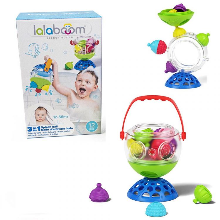 LALABOOM BL510 Игрушка развивающая Lalaboom Ведерко для купания, 12 предметов