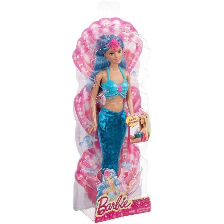 Mattel CFF31 Barbie® Кукла Барби Русалочка Mix & Match в голубом