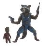 Hasbro E1369 Marvel S1 Фигурка Марвел Рокет и Грут, 15 см