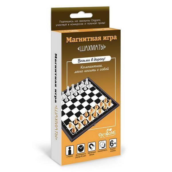 ORIGAMI 05324 Игра настольная, магнитная.Шахматы. 33 предмета ORIGAMI 05324 Игра настольная, магнитная.Шахматы. 33 предмета