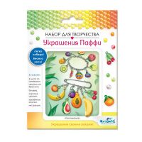 ORIGAMI 06075 Набор для творчества ORIGAMI Украшение Паффи Тропиканка (браслет и булавка-брошь)