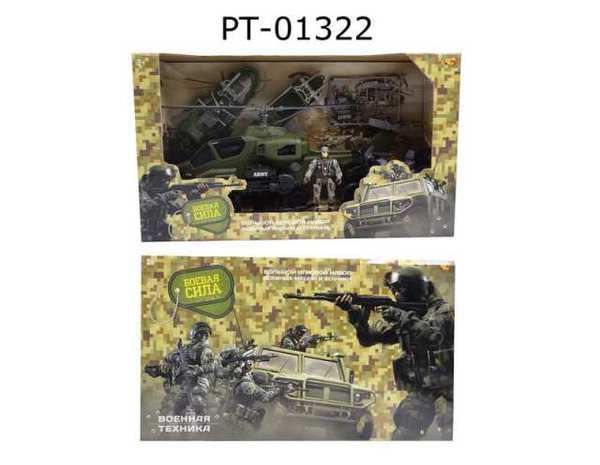 ABtoys PT-01322 Боевая сила Набор военной техники с фигуркой и аксессуарами