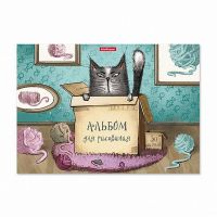 ErichKrause 46912ЕК Альбом для рисования на клею ErichKrause Cat &amp; Box, А4, 30 листов