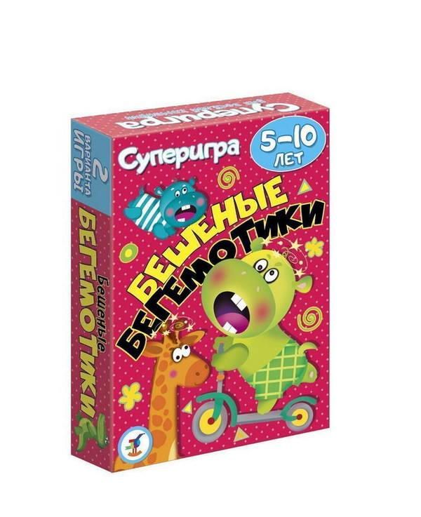 Дрофа-Медиа 3576 Игра настольная карточная Бешенные бегемотики