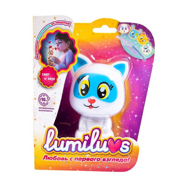 ABtoys LB0001A5 Lumiluvs Ночник Котёнок Kitty (голубой)
