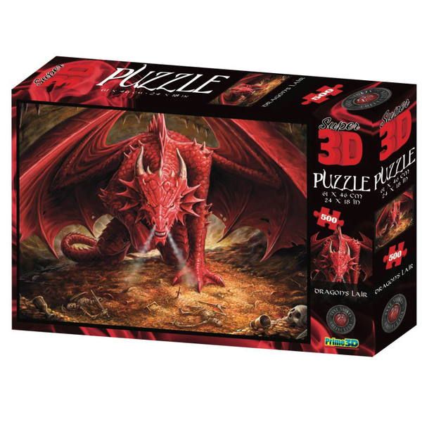 Prime 3D 10317-SBM Пазл 3D 500 Драконье логово