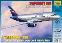 Звезда 7009з Сборная модель - Региональный пассажирский авиалайнер Superjet 100 1:144
