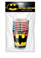 ND Play 279726 Набор бумажных стаканов ND Play Batman 250 мл 6 штук