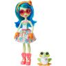 Mattel GFN43 Энчантималс Кукла Тамика Квакша с любимой зверушкой, 15 см