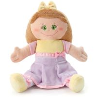 Trudi 64419 Мягкая кукла в желто-сиреневом платье, 24 см