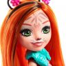 Mattel FRH39 Энчантималс Кукла Tanzie Tiger с любимой зверушкой, 15 см