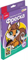 ЛОРИ Пз-Ф-004 Фреска Картина из песка "Белочка"