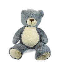Мягкая игрушка Teddykompaniet Медвежонок Валле, серый, 60 см